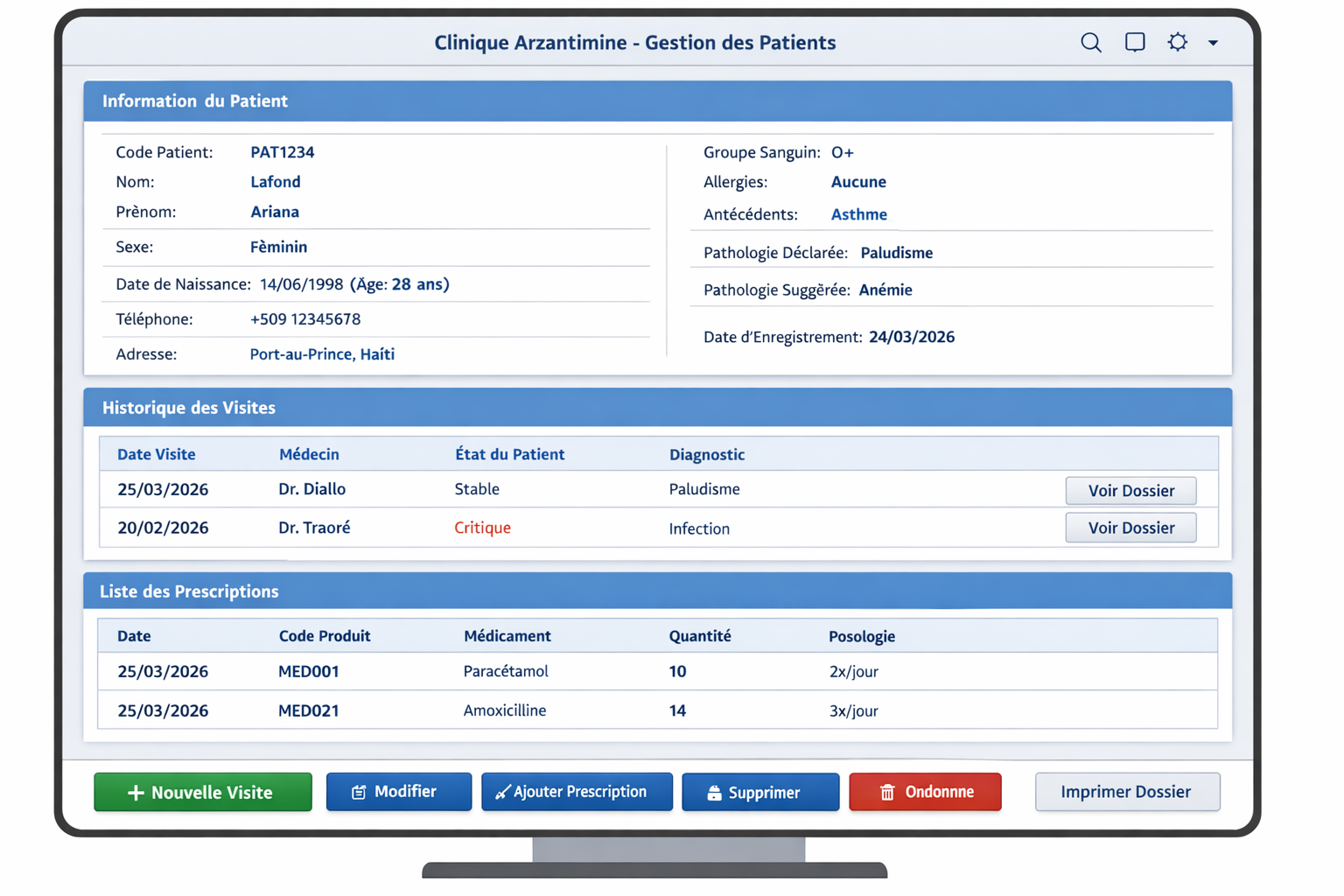 SIGAF Interface Ordinateur